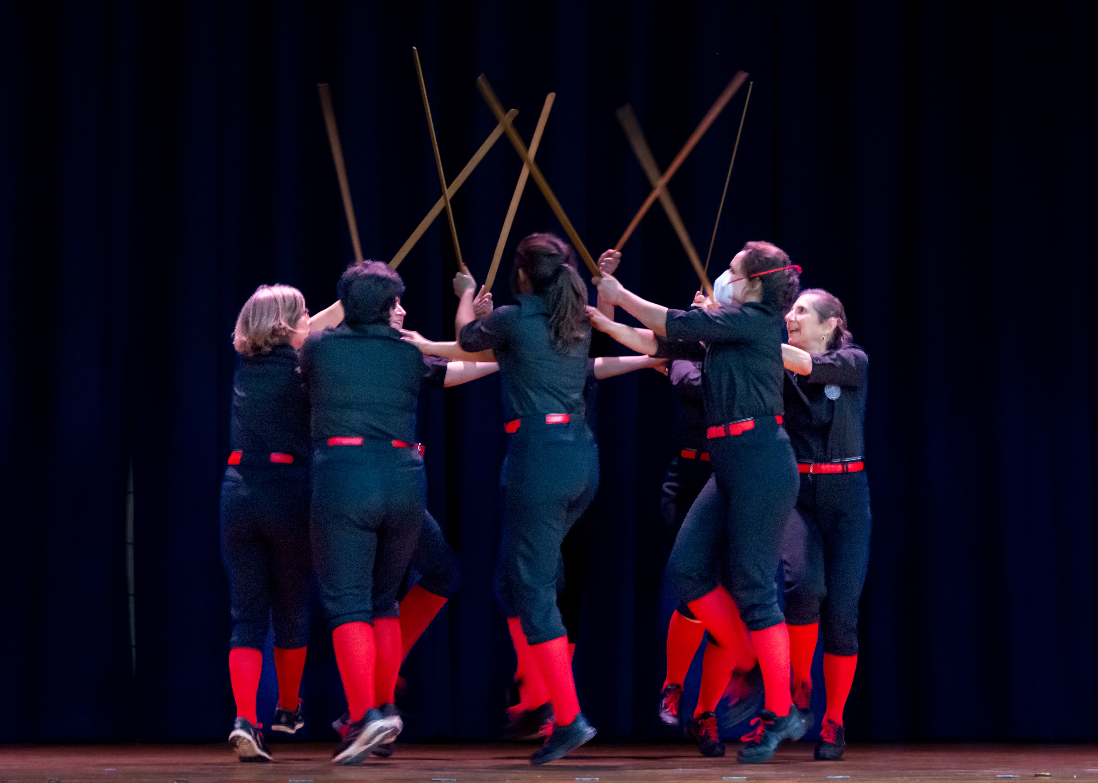 Half Moon Sword dance team performance